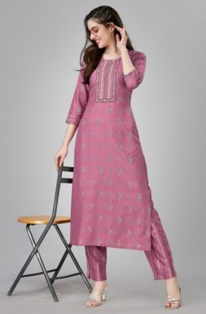 Fully Stiched Rayon Kurti and Pant