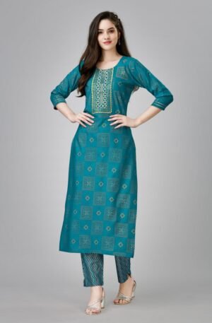 Fully Stiched Rayzon Kurti - Pant