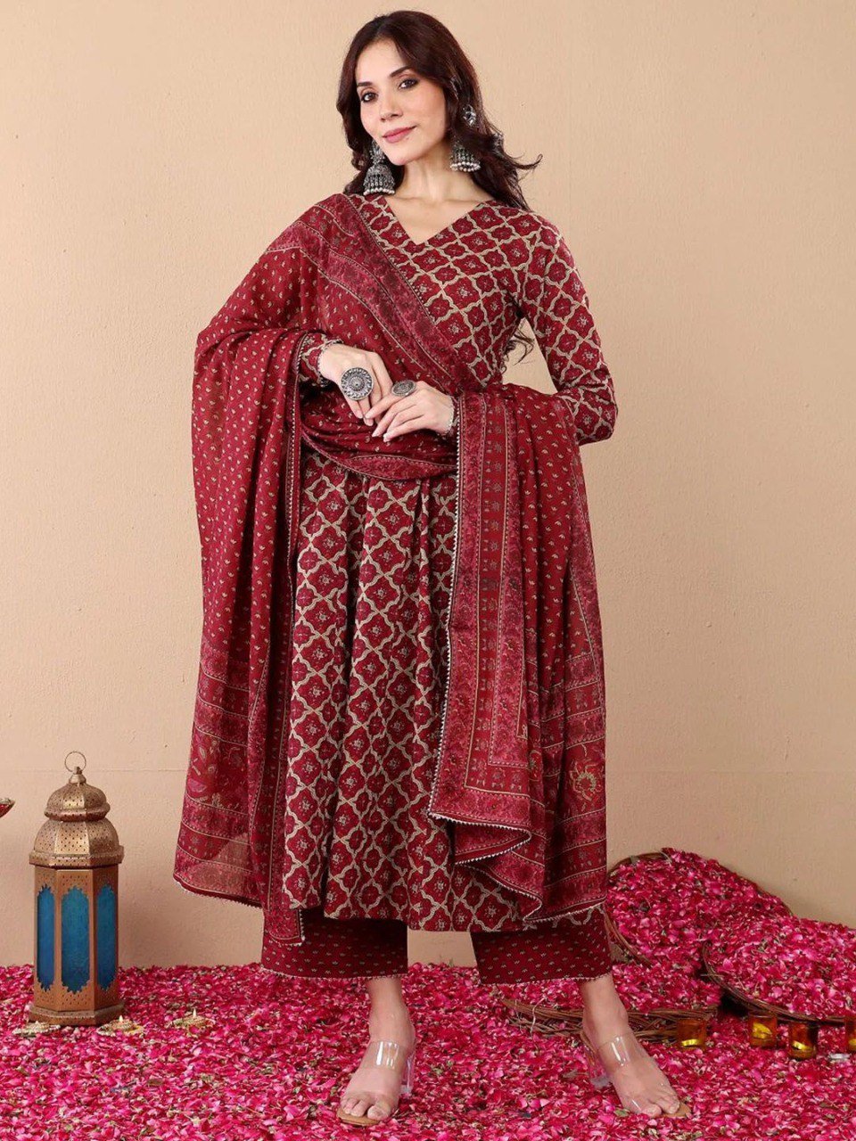 Fully Stiched Rayzon Printed Kurti Pant Dupatta