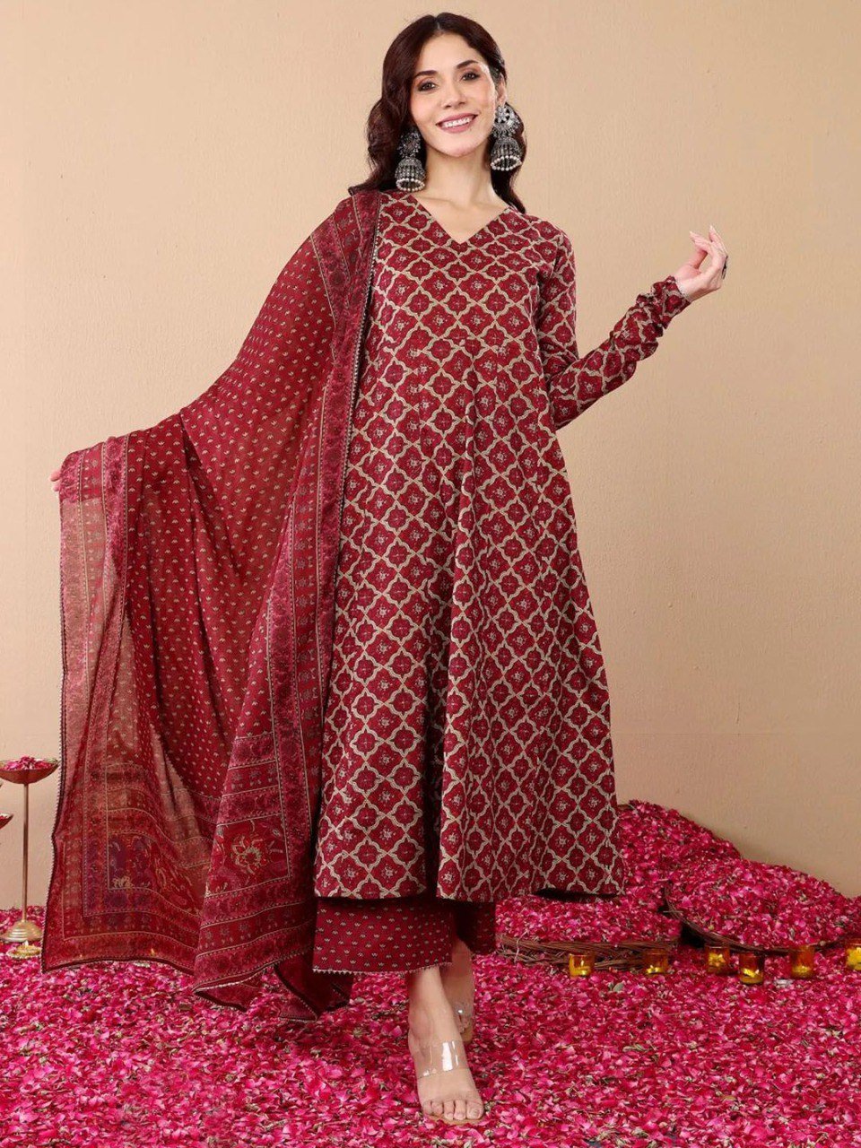 Fully Stiched Rayzon Printed Kurti Pant Dupatta - Image 6