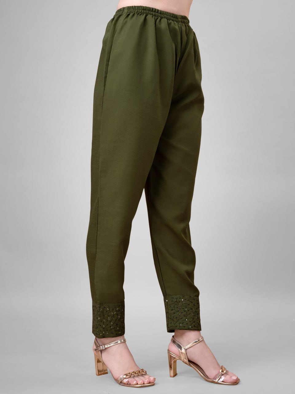 Fully Stiched Cotton Blend Kurti Pant Dupatta - Image 7
