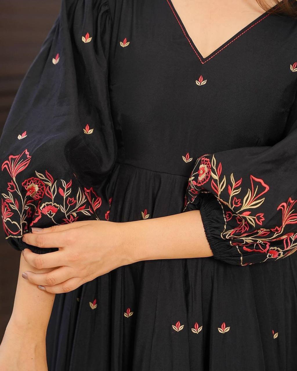 New Launching Festival Spical Gown with Dupatta - Image 2