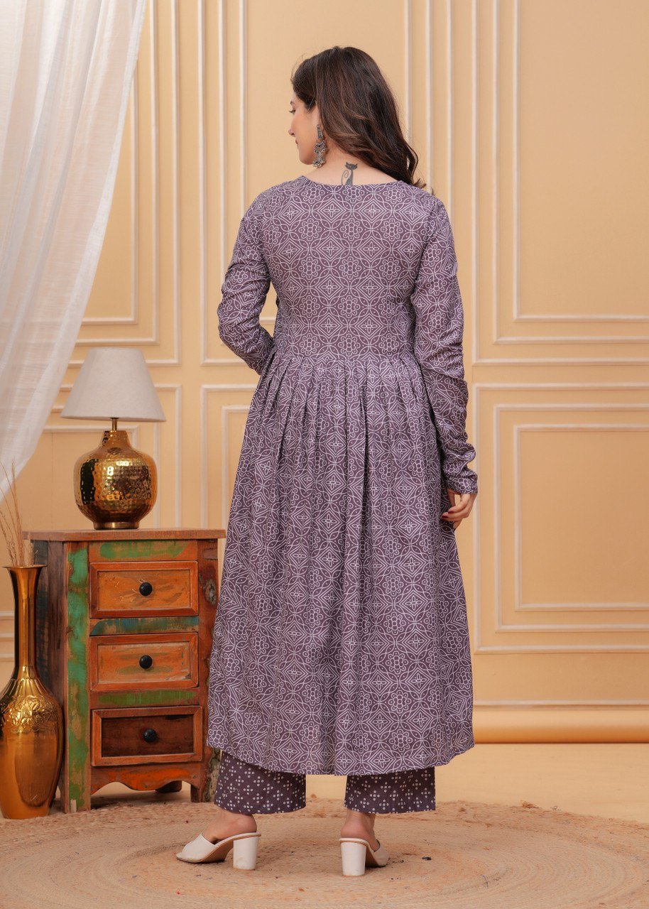 Fully Stiched Rayzon Printed Kurti Pant Dupatta - Image 2