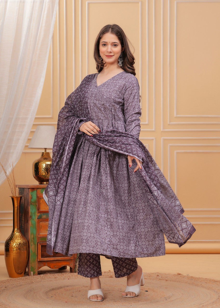 Fully Stiched Rayzon Printed Kurti Pant Dupatta - Image 4